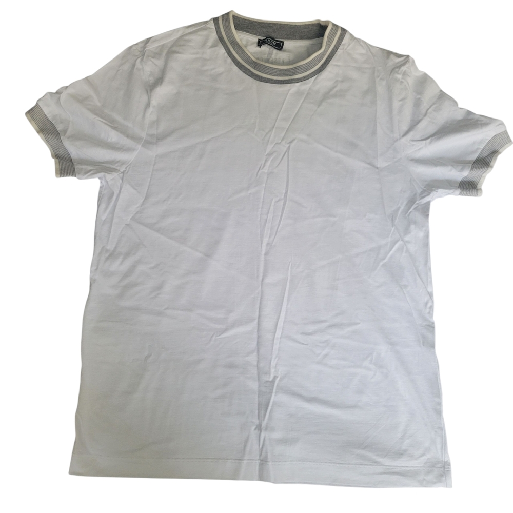 Peserico Men's Short Sleeve Crewneck Tee Cotton Wool Blend Size 50 IT / L